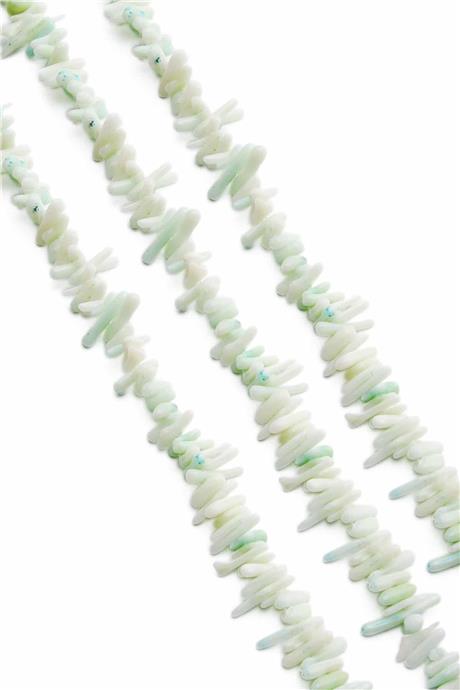 Dal Mercan Taşı Parlak Açık Mavi Doğal Taş Dizi