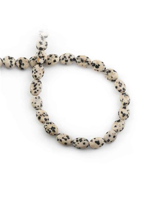 Dalmaçyalı Jasper Doğal Taş Parlak Oval Kesim 8x10mm Dizi [AA]