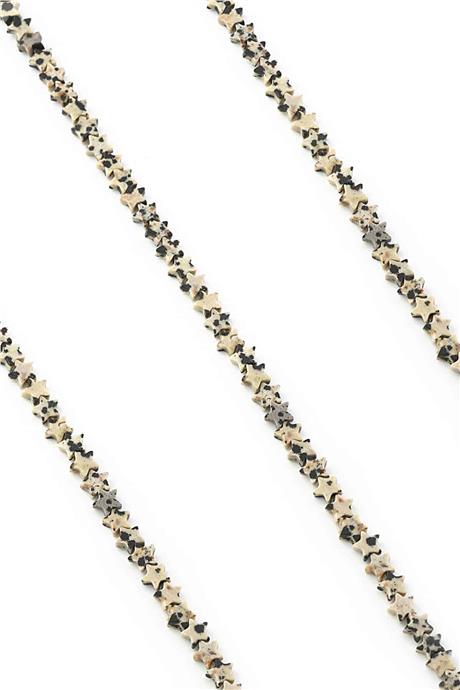 Dalmaçyalı Jasper Doğal Taş Parlak Yıldız Kesim 6mm Dizi [AA]