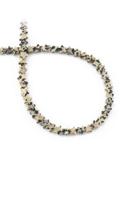 Dalmaçyalı Jasper Doğal Taş Parlak Yıldız Kesim 6mm Dizi [AA]