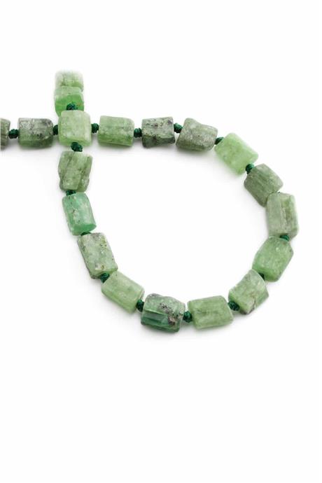 Diopside Natural Stone Ham Amorphous Cut 8x10mm String Of Beads
