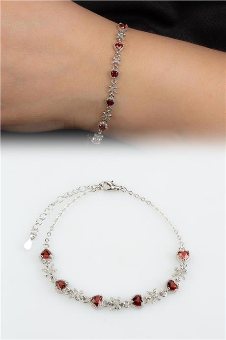 Garnet Doğal Taş Zincir Bileklik