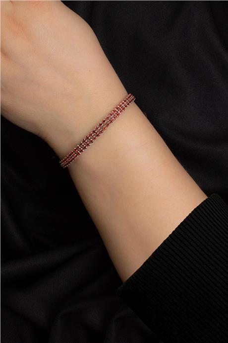 Garnet Doğal Taş Zincir Bileklik