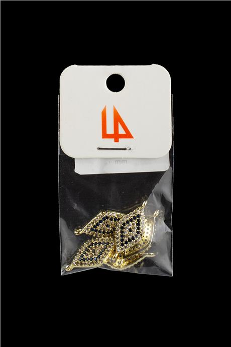 Gold Baklava Kesim Göz Laci Zirkon Bileklik Aparatı 16x9mm