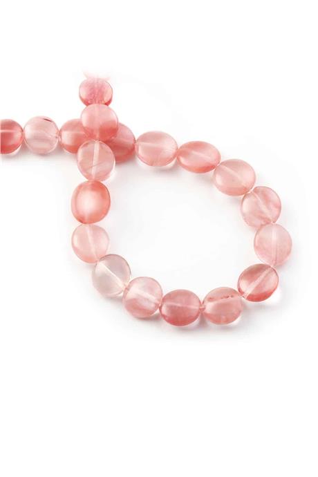 Gül Kuvars Taşı Daire Kesim 14mm Doğal Taş Dizi