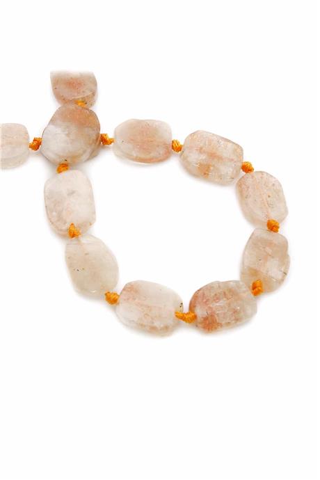 Güneş Taşı Doğal Taş Oval Kesim Dizi