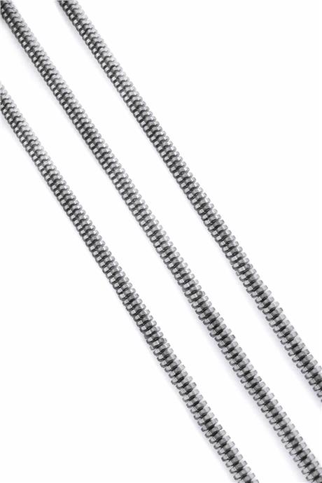 Hematite Natural Stone Light Grey Washer Cut 6x2mm String Of Beads