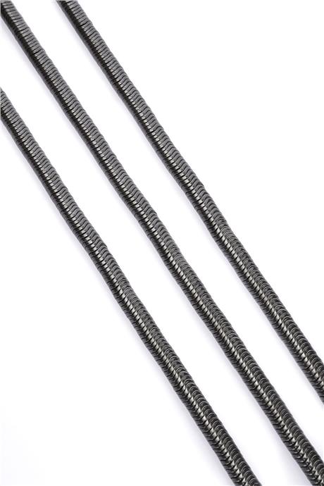 Hematite Natural Stone Smoked Washer Cut 6x1mm String Of Beads