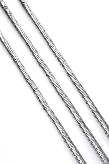 Hematite Natural Stone Cylinder Washer Cut 6x1mm String Of Beads