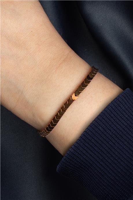 Hematit Doğal Taş Parlak Kahverengi Çavuş Kesim 4x2mm Makrome Bileklik