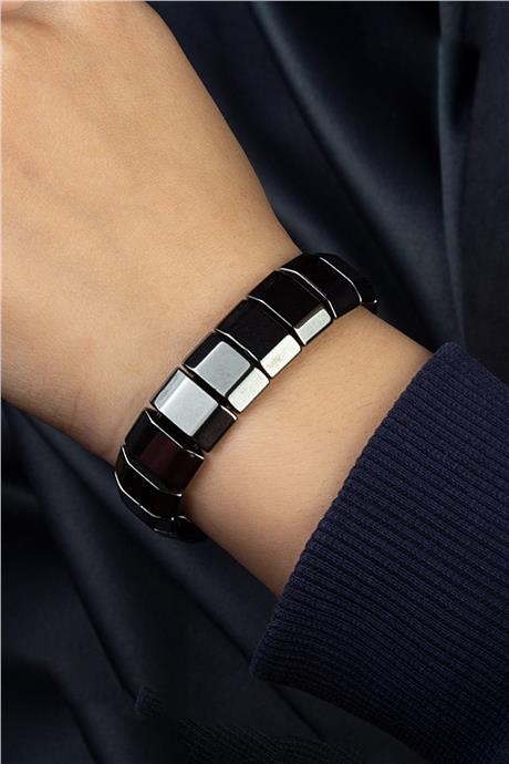 Hematit Doğal Taş Köşeli Kesim 8x14mm Bileklik