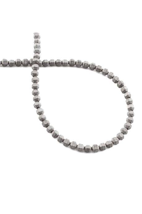 Hematit Taşı Özel Kesim Mat Açık Gri 4x4mm Doğal Taş Dizi