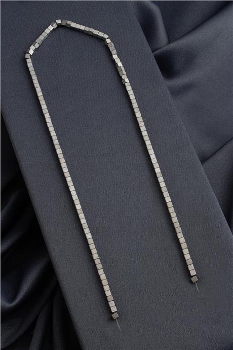 Hematit Taşı Küp Kesim Mat Açık Gri 3x3mm Doğal Taş Dizi