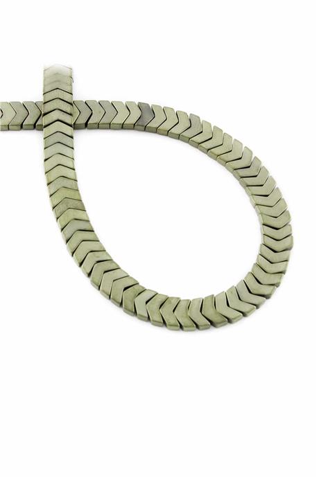 Hematit Taşı Çavuş Kesim Sarı 6x2mm Doğal Taş Dizi