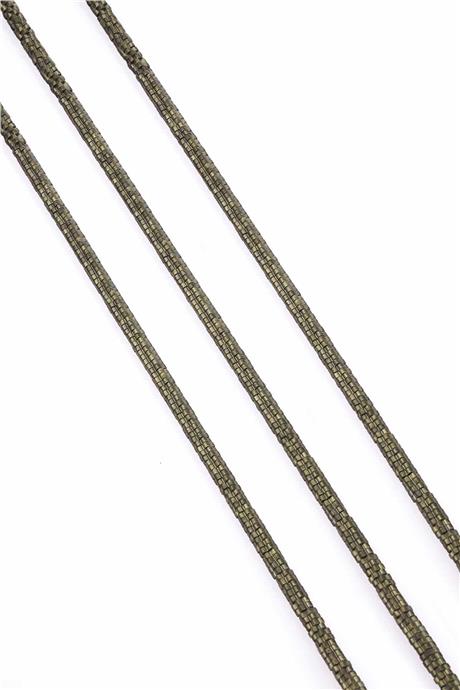 Hematite Natural Stone Matte Antique Yellow Washer Cut 4x1mm String Of Beads