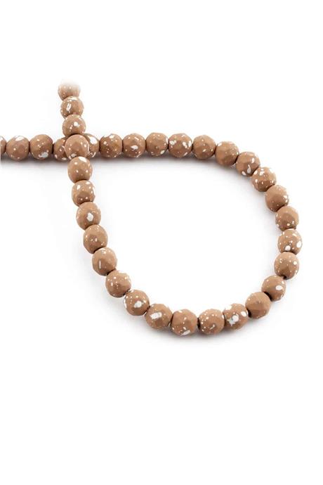 Hematite Natural Stone Matte Mottled Light Grey 6mm String Of Beads