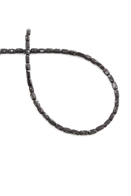 Hematite Natural Stone Matte Mottled Light Grey 2x4mm String Of Beads