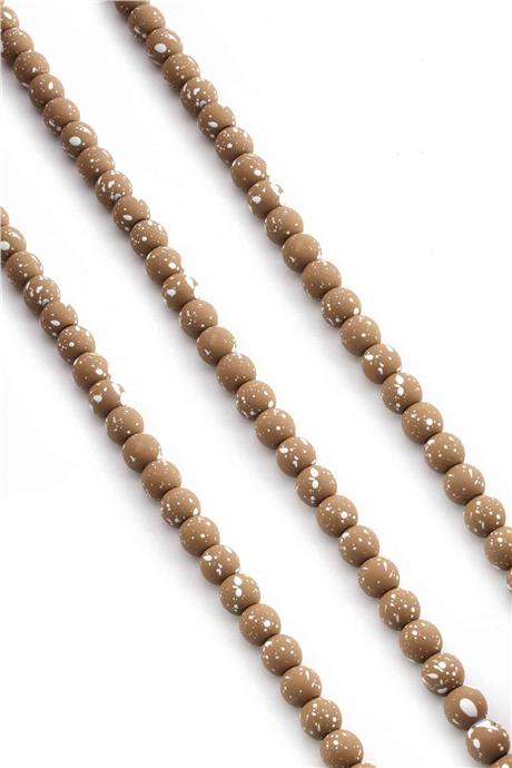 Hematit Taşı Küre Kesim Mat Kahverengi 6mm Doğal Taş Dizi