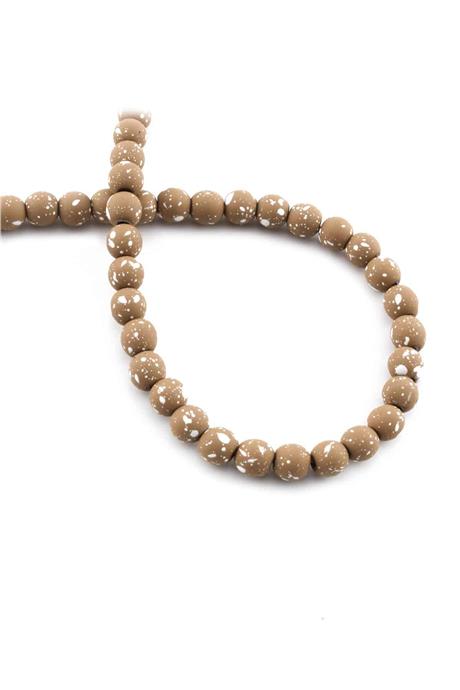 Hematit Taşı Küre Kesim Mat Kahverengi 6mm Doğal Taş Dizi