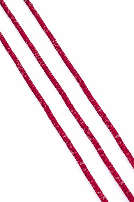 Hematite Natural Stone Matte Mottled Red Washer Cut 4x2mm String Of Beads