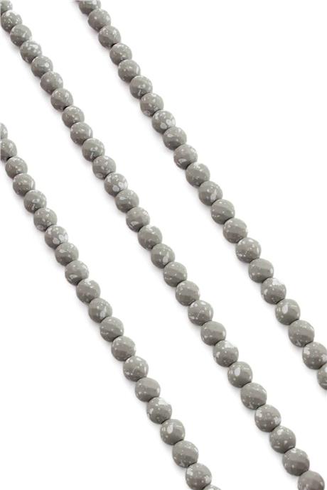 Hematit Taşı Faset Küre Kesim Yeşil 6mm Doğal Taş Dizi