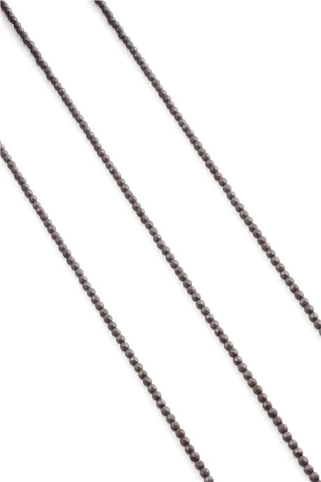 Hematit Taşı Küre Faset Kesim Mat Gri 2mm Doğal Taş Dizi