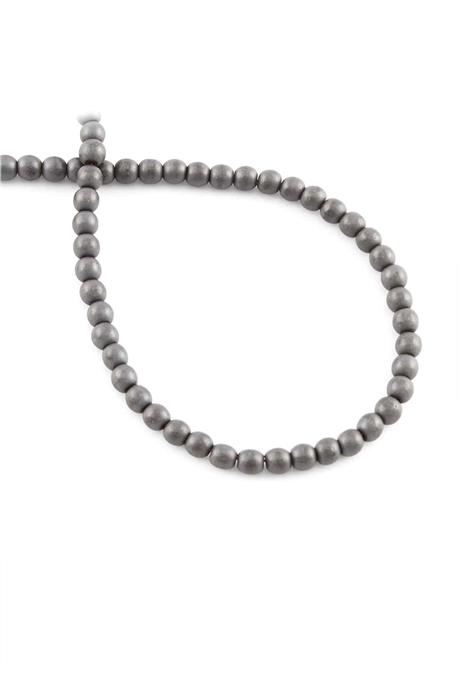 Hematit Taşı Küre Kesim Mat Gri 4mm Doğal Taş Dizi