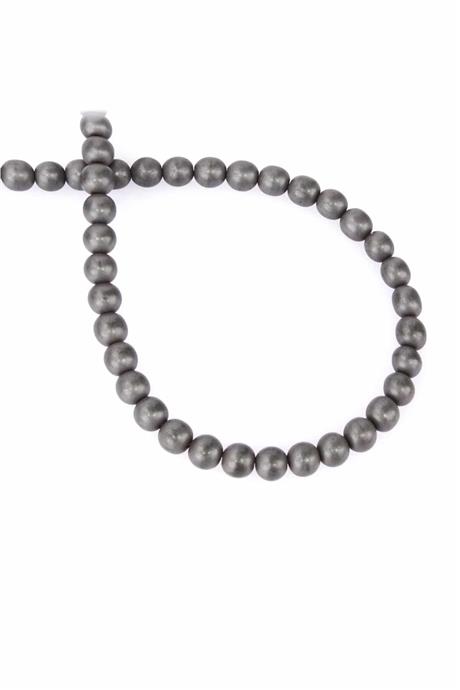 Hematit Taşı Küre Kesim Mat Gri 6mm Doğal Taş Dizi