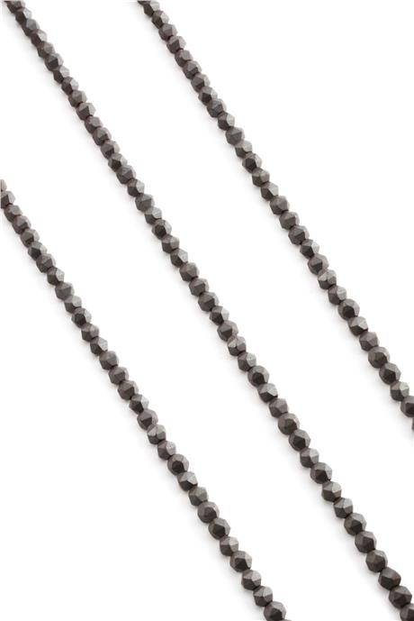 Hematit Taşı Hegzagonal Kesim Mat Gri 4x4mm Doğal Taş Dizi