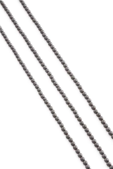 Hematit Taşı Küre Kesim Mat Gri 3mm Doğal Taş Dizi