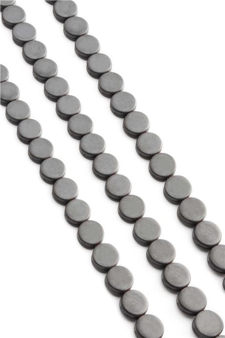 Hematite Natural Stone Matte Grey Oval Cut 10x4mm String Of Beads
