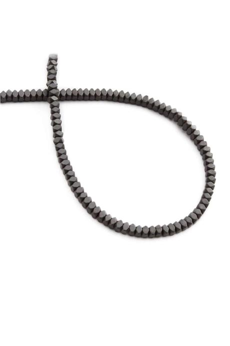 Hematite Natural Stone Matte Grey Special Cut 3x2mm String Of Beads