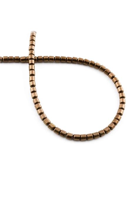 Hematite Natural Stone Matte Brown 3mm String Of Beads