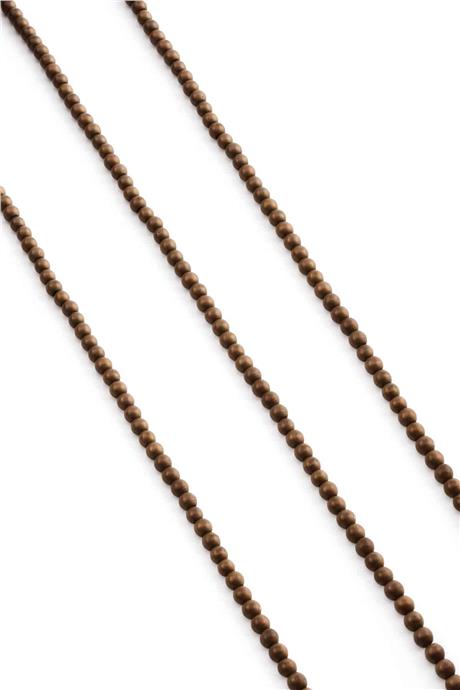 Hematit Taşı Küre Kesim Mat Kahverengi 3mm Doğal Taş Dizi