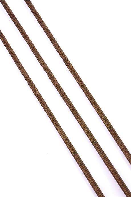 Hematite Natural Stone Matte Brown Washer Cut 4x1mm String Of Beads