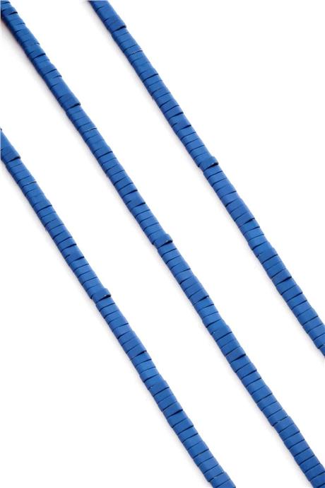 Hematit Taşı Yassı Dikdörtgen Kesim Mat Mavi 4x2mm Doğal Taş Dizi