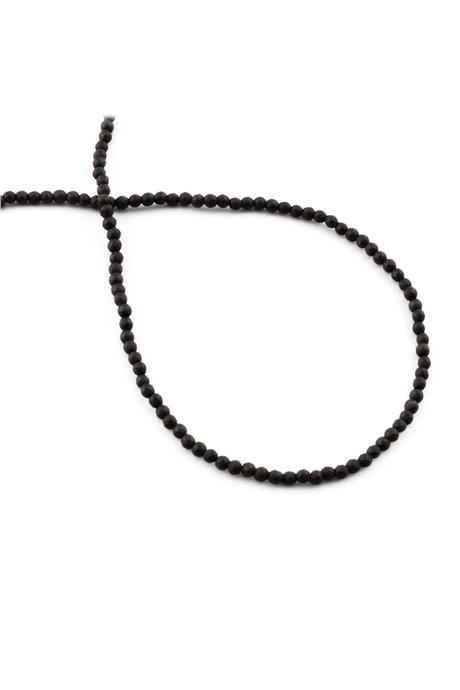 Hematit Taşı Küre Faset Kesim Mat Siyah 2mm Doğal Taş Dizi