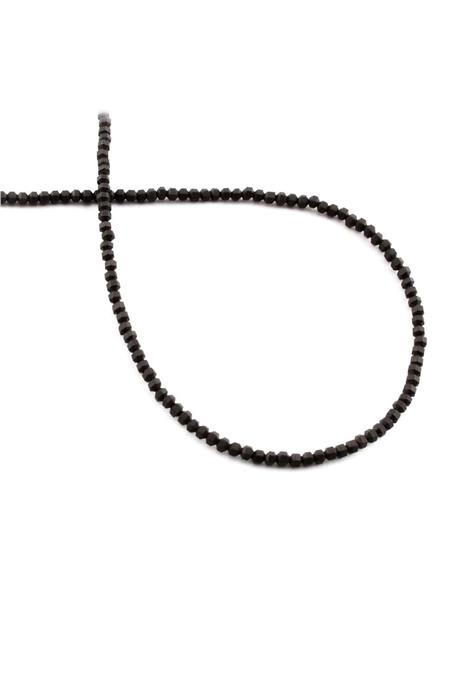 Hematite Natural Stone Matte Black 2x2mm String Of Beads