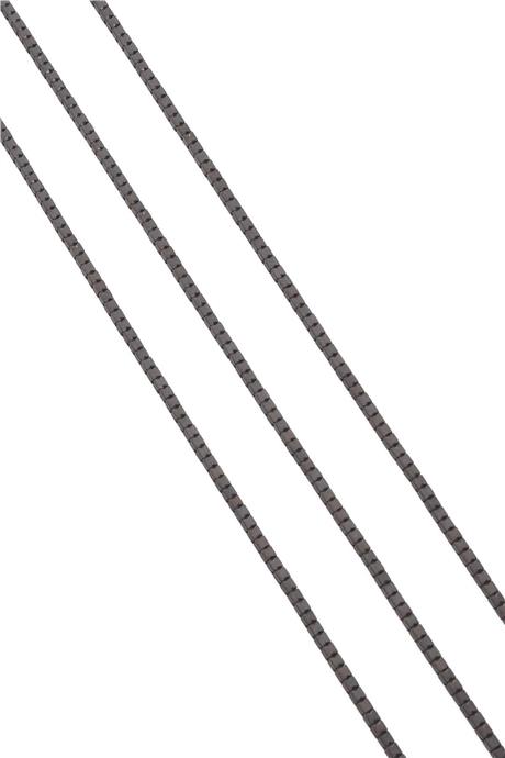 Hematite Natural Stone Matte Black 2x2mm String Of Beads