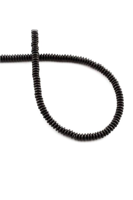 Hematit Taşı Rondela Kesim Mat Siyah 4x1mm Doğal Taş Dizi