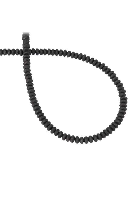 Hematit Doğal Taş Mat Siyah 4x2mm Dizi