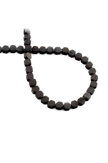 Hematite Natural Stone Matte Black 5x5mm String Of Beads