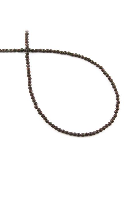 Hematite Natural Stone Matte Black Rainbow Facet Cut 2mm String Of Beads