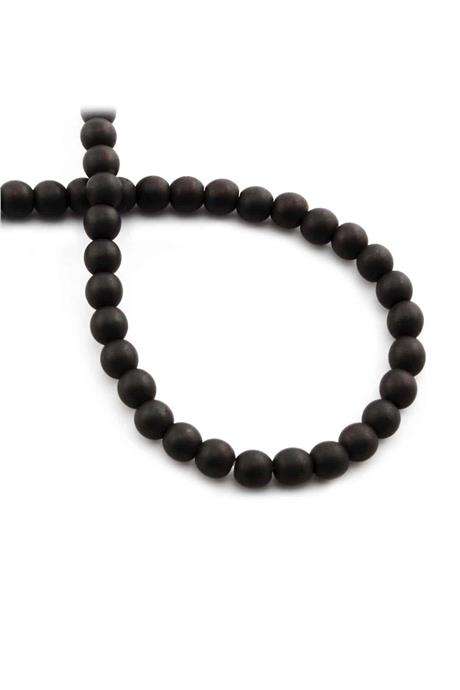 Hematit Taşı Küre Kesim Mat Siyah 6mm Doğal Taş Dizi