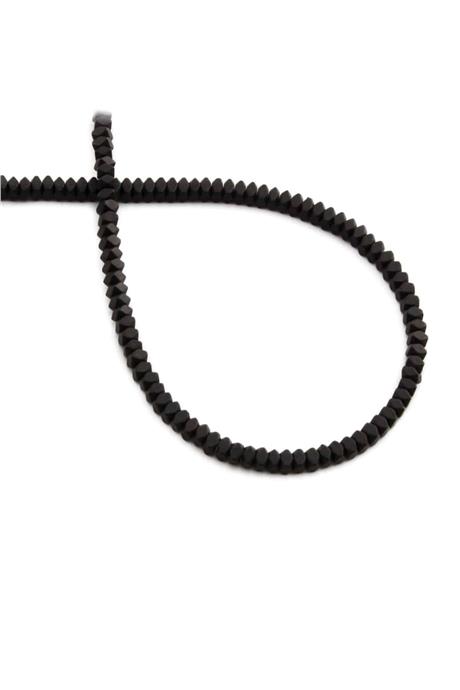 Hematite Natural Stone Matte Black Special Cut 3x2mm String Of Beads