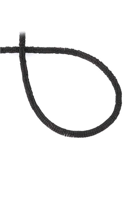 Hematite Natural Stone Matte Black Washer Cut 4x1mm String Of Beads