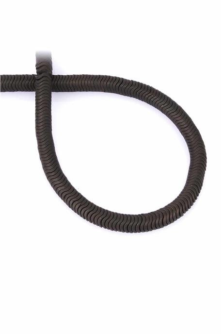 Hematite Natural Stone Matte Black Washer Cut 6x1mm String Of Beads