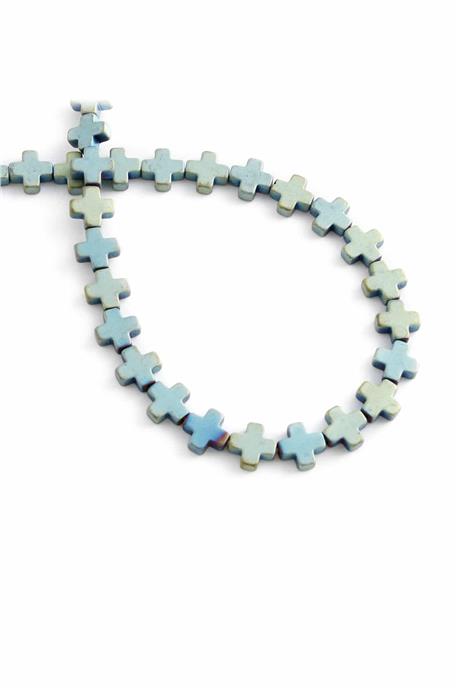 Hematit Doğal Taş Mat Yeşil Artı Kesim 8mm Dizi