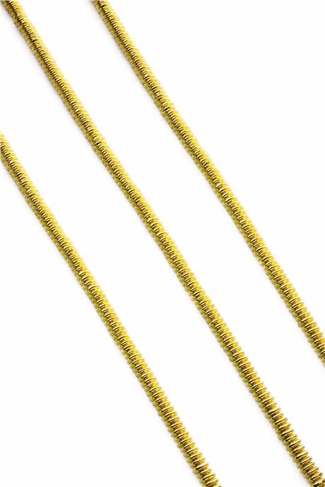 Hematite Natural Stone Shiny Gold Yellow 4x1mm String Of Beads
