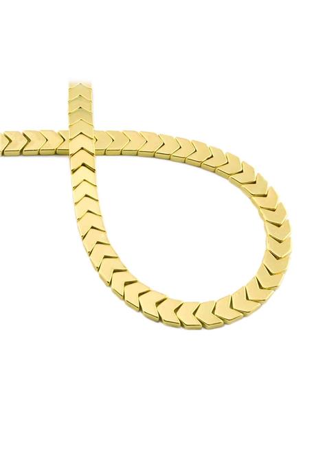 Hematit Taşı Çavuş Kesim Altın Sarı 6x3mm Doğal Taş Dizi